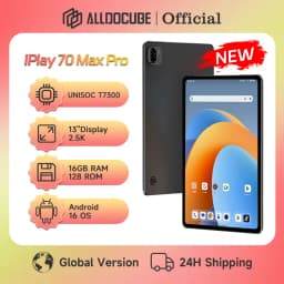 ALLDOCUBE iPlay 70 Max Pro Tablet 13'' 2.5K Dsiplay Unisoc T7300 16GB RAM 128GB ROM Android 16 10000mAh 4G LTE Tablet
