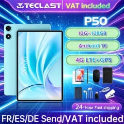 2026 Teclast P50 Tablet Android 15 8-Core T606 4Gb Ram 128Gb Rom 1280X800 Pixels Ips Bluetooth 5Mah Type-C 8Mp+5Mp Wifi TLA002