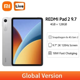 Xiaomi Redmi Pad 2 9.7 Global Version 120Hz 2048 X 1280 Display Snapdragon 6s 4G Gen 2 7600mAh Massive Battery 18W Fast Charging