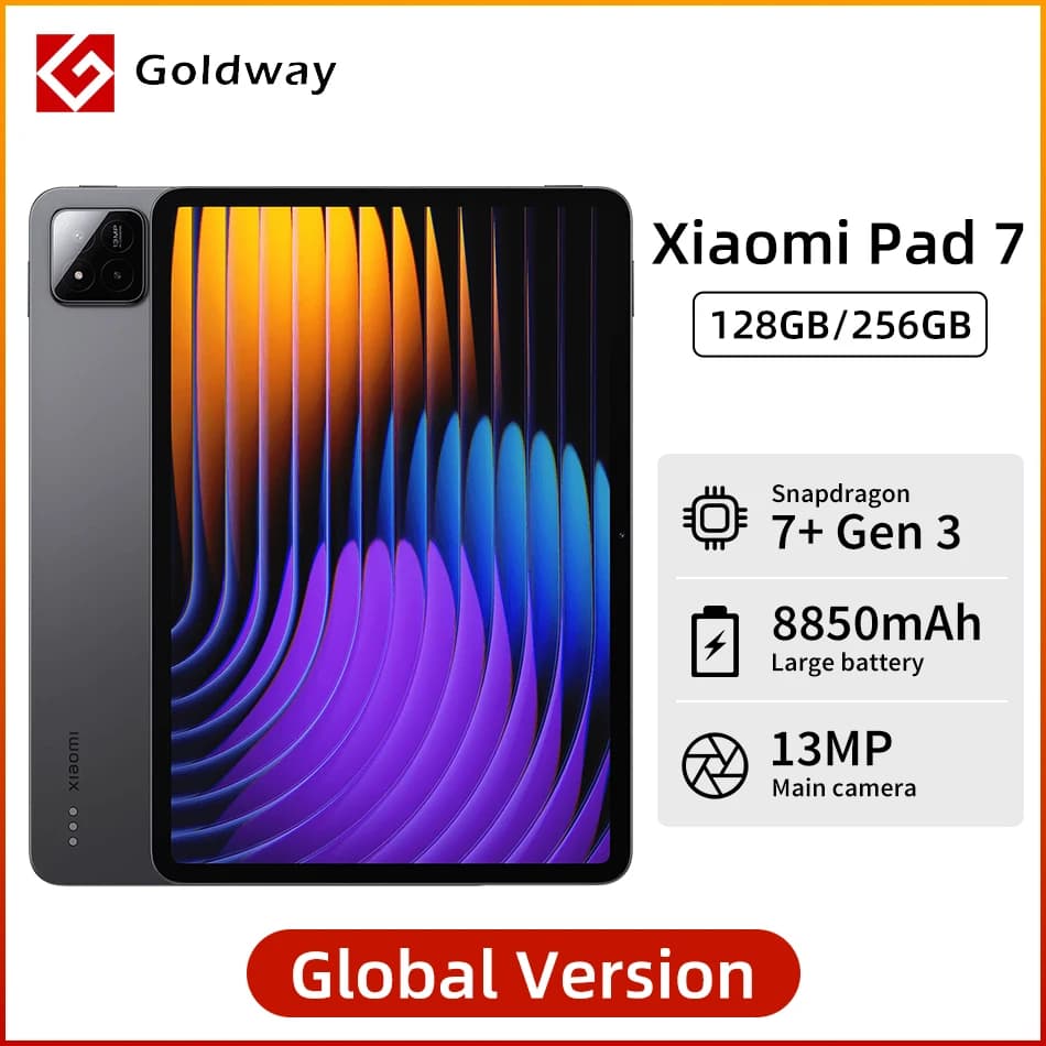 Xiaomi Pad 7 Tablets Global Version Snapdragon 7+ Gen 3 11.2'' 3.2K 144Hz Display 8850mAh 45W Turbo Charging 128GB/256GB