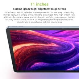 Lenovo Xiaoxin Pad 11 Tablet 128GB/256GB Global ROM MediaTek Dimensity 6300 11" 2.5K LCD Display 8MP Camera 7040mAh