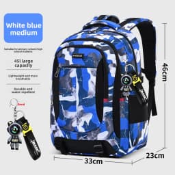 Astronaut pendant Orthopedic Men Laptops Backpack Teenages Camouflage Schoolbag Primary Waterproof Backpacks student School Bags