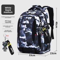 Astronaut pendant Orthopedic Men Laptops Backpack Teenages Camouflage Schoolbag Primary Waterproof Backpacks student School Bags