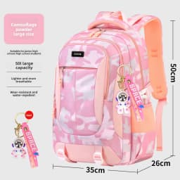 Astronaut pendant Orthopedic Men Laptops Backpack Teenages Camouflage Schoolbag Primary Waterproof Backpacks student School Bags