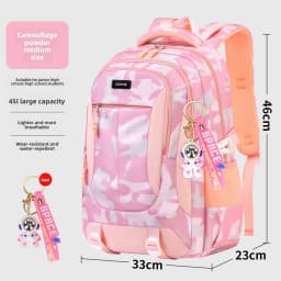 Astronaut pendant Orthopedic Men Laptops Backpack Teenages Camouflage Schoolbag Primary Waterproof Backpacks student School Bags