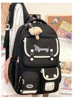 2026 cute student Backpack schoolbag For High School And Primary School Student Campus Versatile Backpack with doll