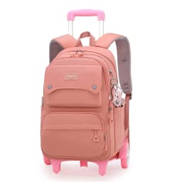NEW Student School Bag Rolling Backpack Kids Trolley Bag Girl School Backpack Wheeled Bag Multifunctional Use Trolley Backpack