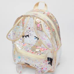 Summer New Sequins Glittering Bunny Shape Transparent Backpack Shopping Glitter Cute Ladies Shoulder Bag