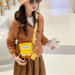 New Original cartoon SpongeBob SquarePants Kids Shoulder Bags Girl and Boys Cute gift Bag