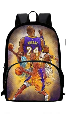 Basketball K-Kobe B-Bryant Child School Backpack 1/3PCS with Lunch Bags ,Pencil Bags School Bags for Boys Girls Best Gift