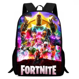 Fortnite 15 Inch Cartoon School Backpack for Kids Boys Girls, Cool Game Printed Lightweight Backpack Large Suitable for Ages 5-8