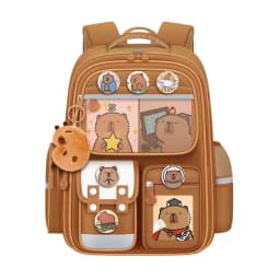 Capibara Student Schoolbag, Large-capacity Mochila Children Backpack.Girl Boy Kids Back To School Book Bags