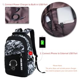 Teenage Boys School Bags Waterproof Large Backpack for Teenagers Bagpack High School Backpack for Boys Student Chest Bag Set
