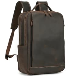 Fashion Crazy Horse Leather Backpack Real Cowskin Laptop Bagpack Computer Man Backpacks For Men Male Daypack Business School Bag