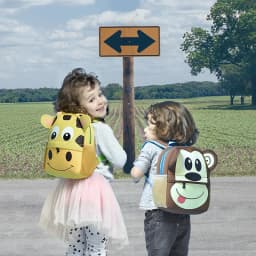 2027 Hot Children Backpacks 3D Giraffe Design Girl Boys School Bags Toddler Kids Neoprene Schoolbag Kindergarten Cartoon Pouch