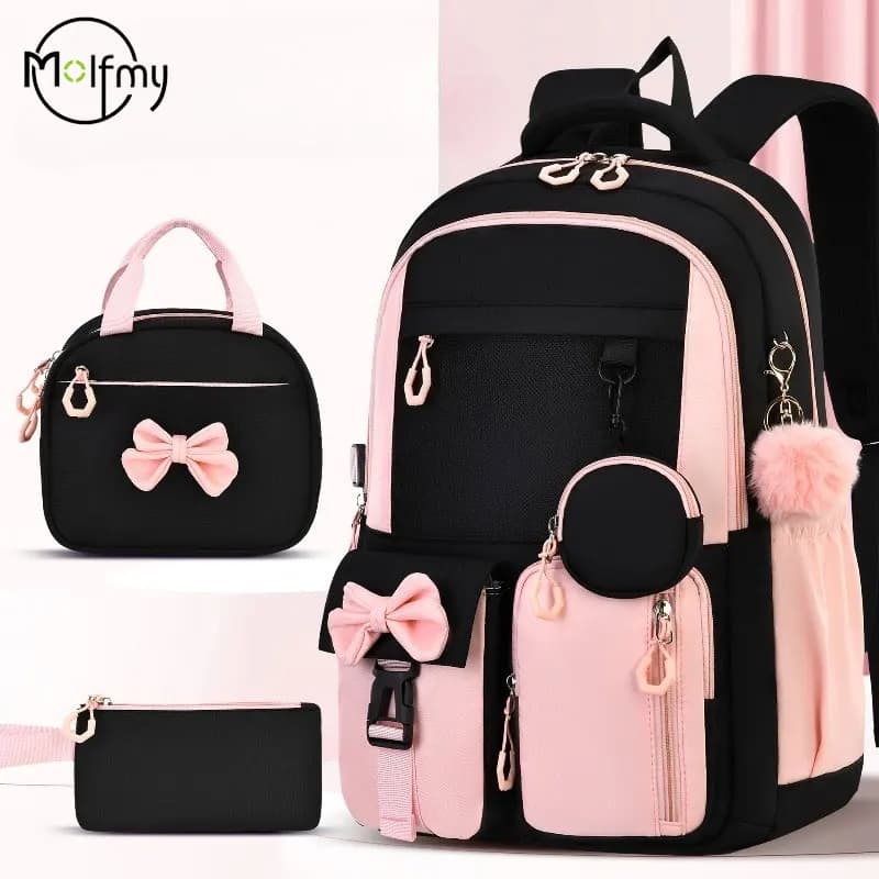 Children School Bags Set Large Capacity Schoolbag Lightweight School Backpack Kids Book Bag Waterproof Laptop Travel Droshipping