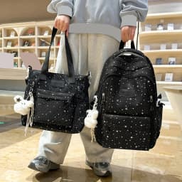 Shiny Starry Sky Backpack for Teen Girls School Holographic Glitter Foil Stamping Rucksack for Friends Family Gifts