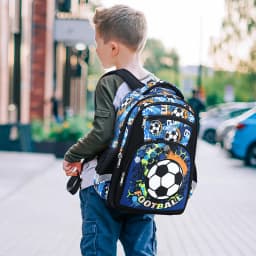Printing Football Backpack for Children Schoolbag Backpack Travel School Bags for Teenage Boys Mochila Escolar Infantil Menino