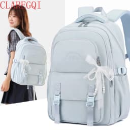 forgirls back toschool bags concise backpackforkidsschoolbagLightanddurable Highqualitylargecapacitygoodclassificationandstorage