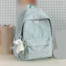 Women Bows Backpacks Travel Bag Large Capacity Kawaii Laptop Backpack Y2k Casual Laptop Bag Nylon for Kids Children Teens Girls