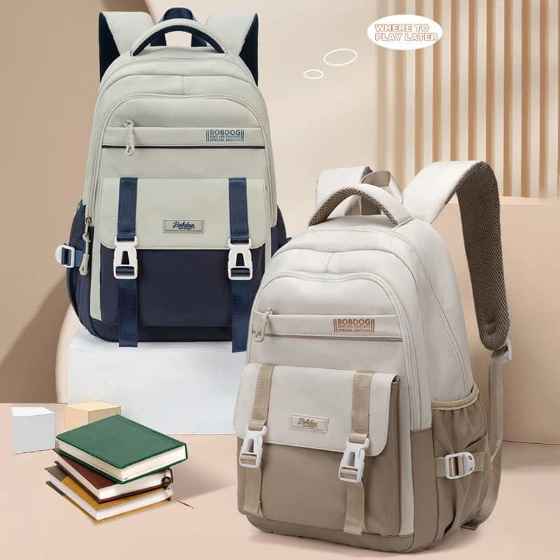 Large Capacity Backpack, 2025 New College Style Women's Casual Backpack, Waterproof Campus Backpack