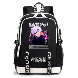Jujutsu Kaisen Print Student Backpack Casual Anime Daypack for Boys Girls School Bag Lightweight