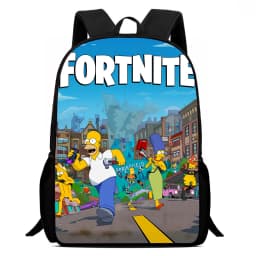 Large Capacity 15" Fortnite Cartoon Backpack, Unisex Boys & Girls Age 6-14 Printed Spacious Student School Bag