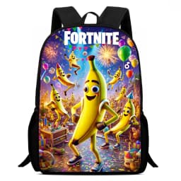 Large Capacity 15" Fortnite Cartoon Backpack, Unisex Boys & Girls Age 6-14 Printed Spacious Student School Bag