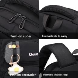 Cool School Backpack for teenage girls Student Large Capacity Backpack Stylish Casual School Bag for Middle High School Students