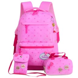 Bunnyfly 3pcs/Set Kids School Bag Backpack Set Fashion Lovely Children's Backpack for Girls Student Mochila Sac