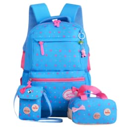 Bunnyfly 3pcs/Set Kids School Bag Backpack Set Fashion Lovely Children's Backpack for Girls Student Mochila Sac