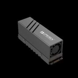 UPSIREN UP-M.2 2280 Black SSD Heatsink/With Active Cooling Fan/Aluminum Alloy Material/Suitable for 2280 SSD Installation