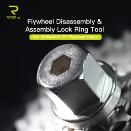 RRSkit Bicycle Cassette Lockring Tool For Shimano XTR M9200 M8200 9-45T 9T Flywheel Disassembly Assembly Lock Ring Tool