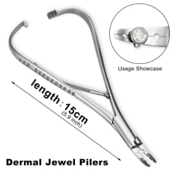 1pc 316L Stainless Steel Piercing Forceps Clamps Pliers for Nose Ear Belly Navel Lip Professional Body Piercing Supplies Tool