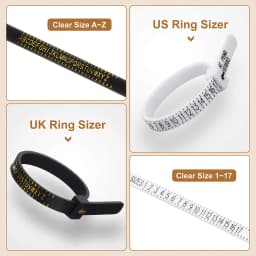 11 Pieces Of US UK Ring Mandrel Sets Size 1-13 With Half Ring Size Measuring Instrument Jewelry Repair Measuring Tools Kit