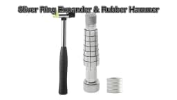 Expanding Stainless Steel Ring Mandrel with Hex Allen Key, Heavy Duty Ring Shaper Tool for Ring Turning and Ring Making, Ring S