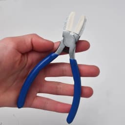 Nylon Jaw Pliers Carbon Steel Craft Plat Nose Pliers DIY Tools For Beading, Looping, Shaping Wire, Jewelry Making