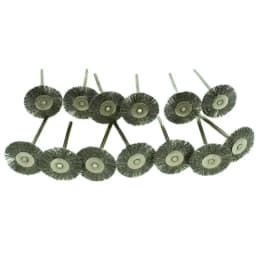 100pcs 22MM Steel Wire Wheel Brushes Metal Rust Removal Dremel Accessories Shank 2.35MM