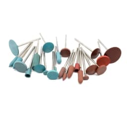12 Pieces Rubber Polishing Wheels Jewellery Buffing Abrasive Wheel 2.35 Shank Multi Purpose Grinding Head Kit Jewelry Tools