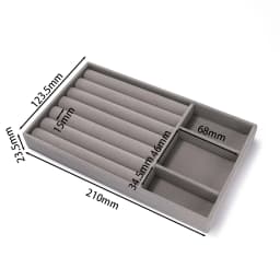 1Pcs/Lot Velvet Jewelry Display Tray Multiple Styles Portable Ring Earrings Necklace Organizer Box Drawer Jewellery Organizers