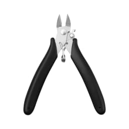 4.6 inch Carbon Steel Micro Cutter Flush Wire Cutters with Lock Flush Diagonal Cutting Pliers Cut Jewelers Tools for Electronic