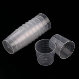 20pc 30ml Clear Plastic Liquid Measuring Cups Graduaeted Laboratory Test Cylinder With Scales For Resin Silicone Mold Tool