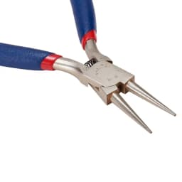 PandaHall Round Nose Plier Stainless Steel Jewelry Pliers Tools & Equipment for DIY Jewelery Accessory MidnightBlue 125x53mm
