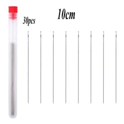 8cm 10cm Stainless Steel Beading Needles Easy Jewelry Making Tools Beading Pins Needles for Beading DIY Jewelry Making 30pcs