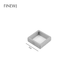 Color PE Film Jewelry Storage Box 3D Packaging Case Coin Free Stand Floating Frame Membrane Ring Earring Bracelet Display Holder