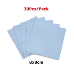 60mm 80mm 100mm Jewelry Polishing Cloth Double-Sided Cleaning Cloth for Gold Silver Jewelry Tools 10-30Pcs