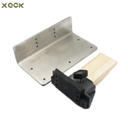 Stainless Steel Mounting Plate with Wooden Bench Pin Kit Jewelry Setting Tools
