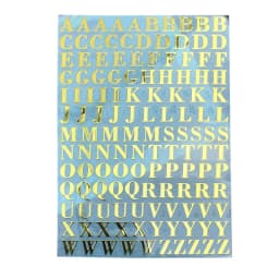 Gold/Silver Alphabet Glitter Epoxy Resin Metal Decorative Stickers English Letters Numbers UV Epoxy Resin Fillings Filler