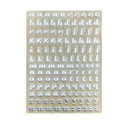Gold/Silver Alphabet Glitter Epoxy Resin Metal Decorative Stickers English Letters Numbers UV Epoxy Resin Fillings Filler