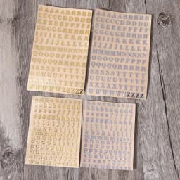 Letter Stickers Number Metal Stickers Combination Word Stickers Art Sticker